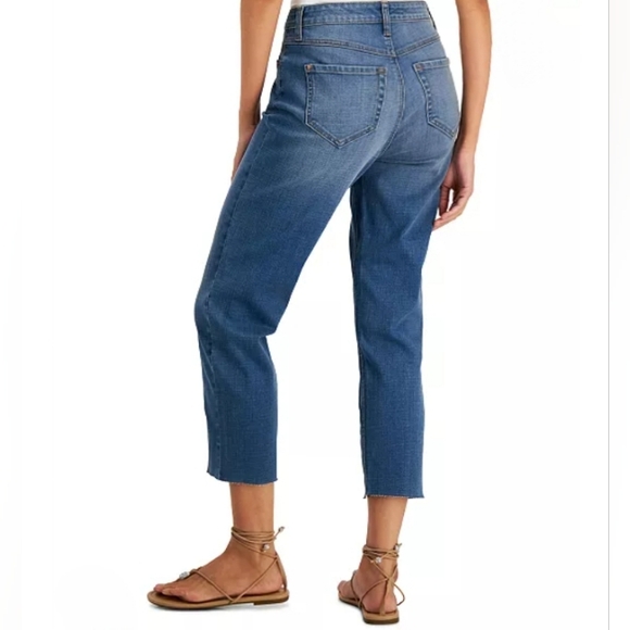 INC | Women's High Rise Slit-Hem Crop Jeans. - Picture 6 of 7